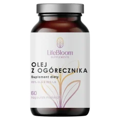 LifeBloom Olej z ogórecznika, kapsułki miękkie, 60 szt.