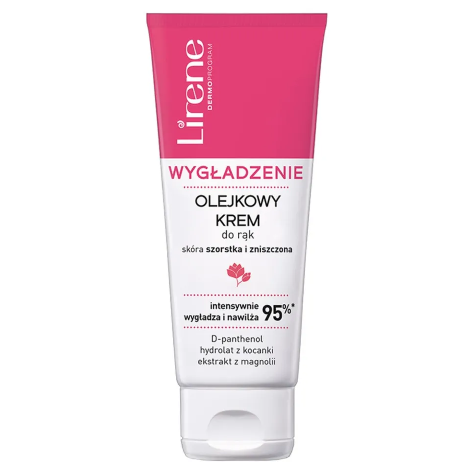 Lirene Dermoprogram Wygładzenie, olejkowy krem do rąk, 75 ml