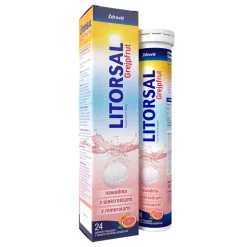 Litorsal Zdrovit Grejpfrut, tabletki musujące, 24 szt.