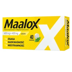 Maalox, 400 mg+400 mg, tabletki, 40 szt.