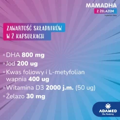 MamaDHA z Żelazem, kapsułki, 60 szt.