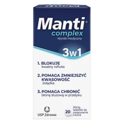 Manti Complex, tabletki do rozgryzania i żucia, 20 szt.