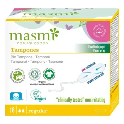 Masmi, tampony bawełniane, Regular, 18 szt.