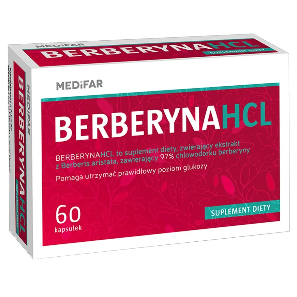 Medifar Ayumedic Berberyna HCL, kapsułki twarde, 60 szt.