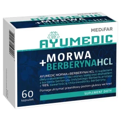 Medifar Ayumedic Morwa + Berberyna HCL, kapsułki twarde, 60 szt.
