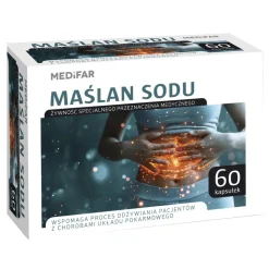 Medifar, maślan sodu, kapsułki, 60 szt.