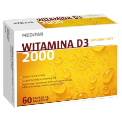 Medifar Witamina D3 2000, kapsułki miękkie, 60 szt.