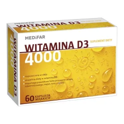 MEDiFAR Witamina D3 4000, kapsułki miękkie, 60 szt.