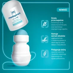 Medispirant, antyperspirant hamujący wzrost włosków 72 h, roll-on, 40 ml