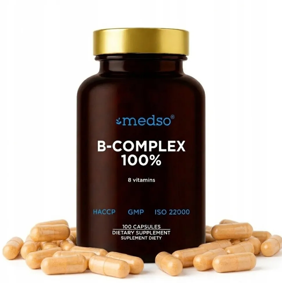 Medso B-Complex 100%, kapsułki, 100 szt.