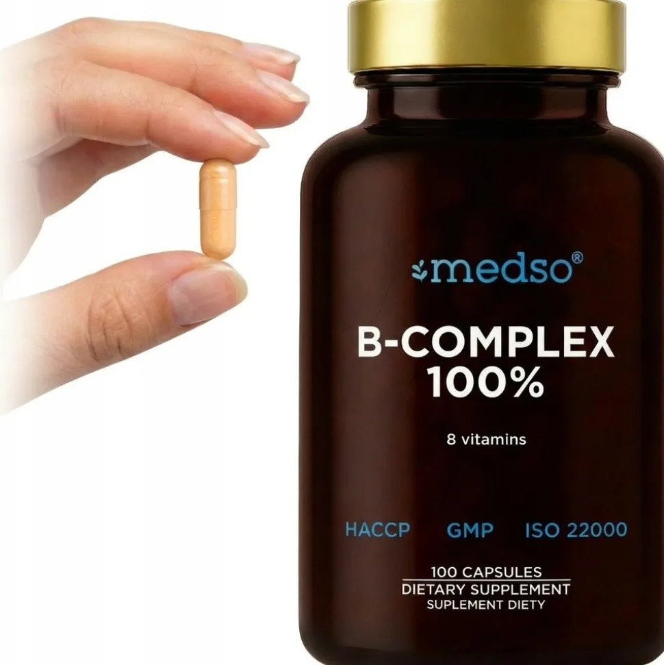 Medso B-Complex 100%, kapsułki, 100 szt.