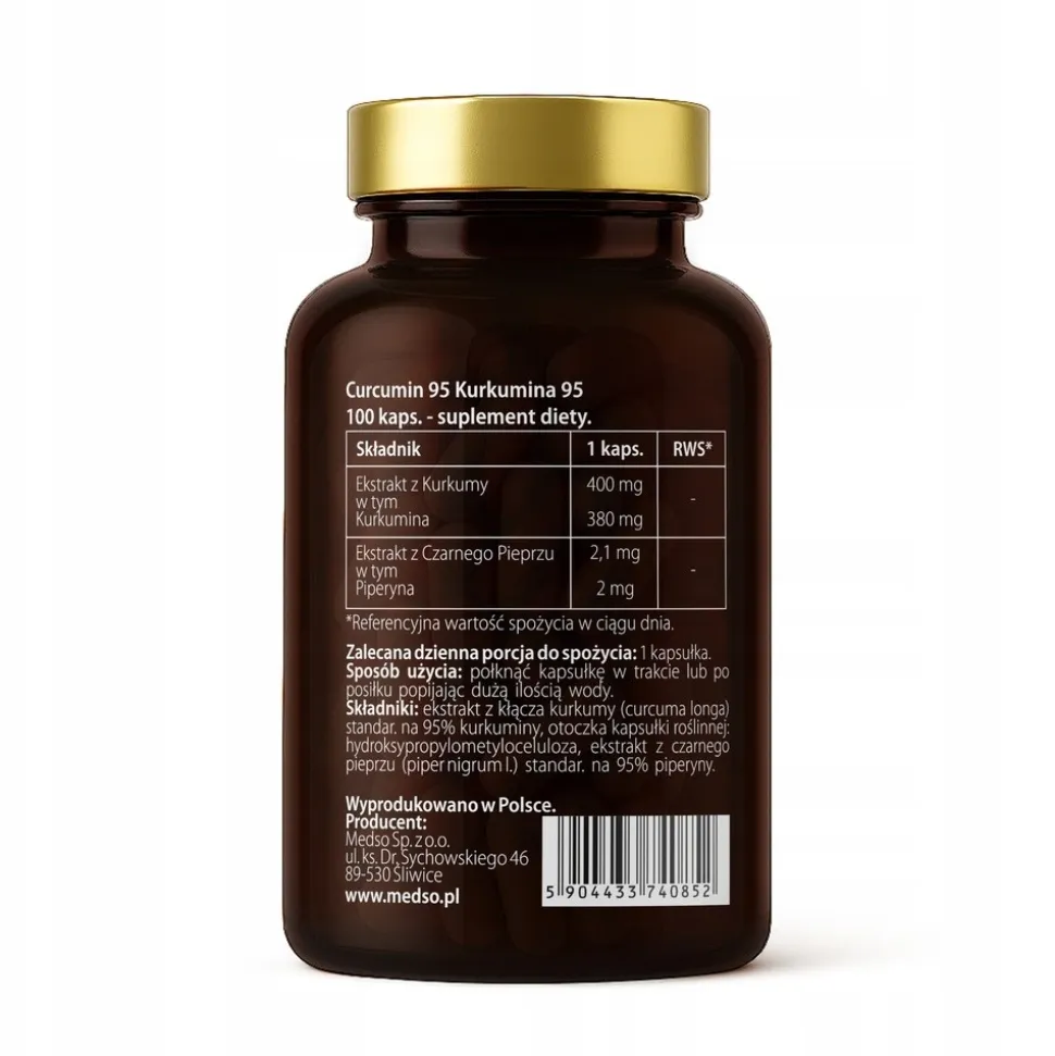 Medso Curcumin 95, kapsułki twarde, 100 szt.