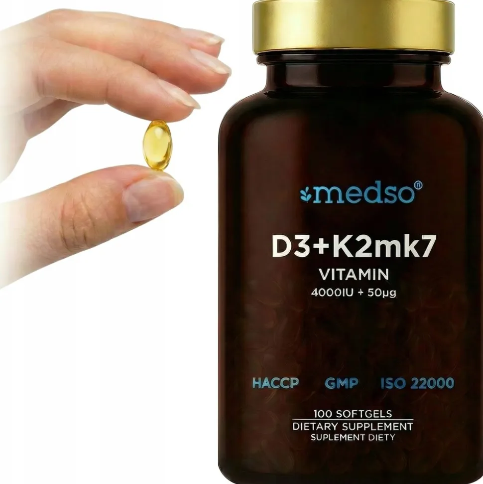 Medso D3 + K2 MK7, kapsułki miękkie, 100 szt.