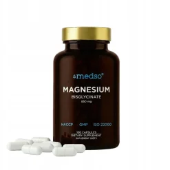 Medso Magnesium Bisglycinate (diglicynian magnezu), kapsułki twarde, 100 szt.