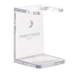 Men Rock, przezroczysty stojak na pędzel do golenia, 1 szt.