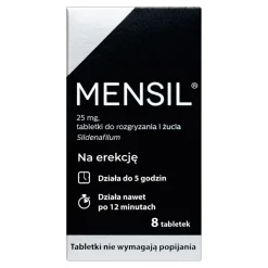 Mensil, 25 mg, tabletki do rozgryzania, żucia, 8 szt.