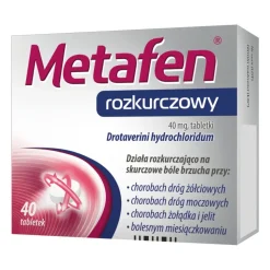 Metafen Rozkurczowy, 40 mg, tabletki, 40 szt.