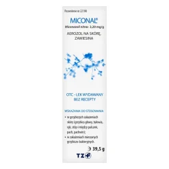 Miconal, 3,29 mg/g, aerozol na skórę, 39,5 g