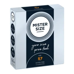 Mister Size, prezerwatywy, 57 mm, 3 szt.