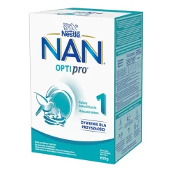 Mleko Nan Optipro 1, mleko początkowe dla niemowląt od urodzenia, proszek, 650 g, (2 x 325 g)