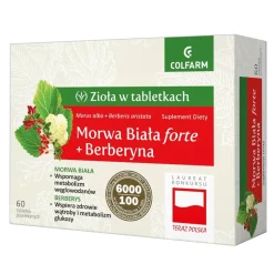 Morwa Biała forte + Berberyna, tabletki, 60 szt.