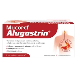 Mucoref Alugastrin, proszek, 14 saszetek