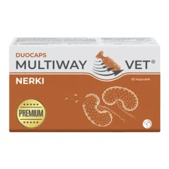 Multiway Vet Duocaps Nerki dla psów i kotów, kapsułki twist-off, 60 szt.