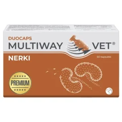 Multiway Vet Duocaps Nerki, kapsułki twist-off na nerki dla psów i kotów, 60 szt.