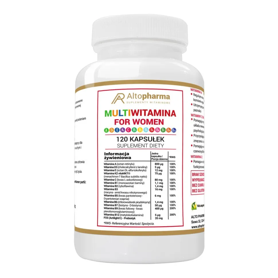 Multiwitamina for Women, kapsułki twarde, 120 szt.