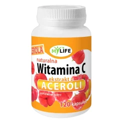 My Life, Acerola Naturalna Witamina C, kapsułki, 120 szt .