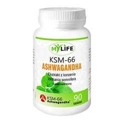My Life, KSM-66 Ashwagandha, tabletki, 90 szt.