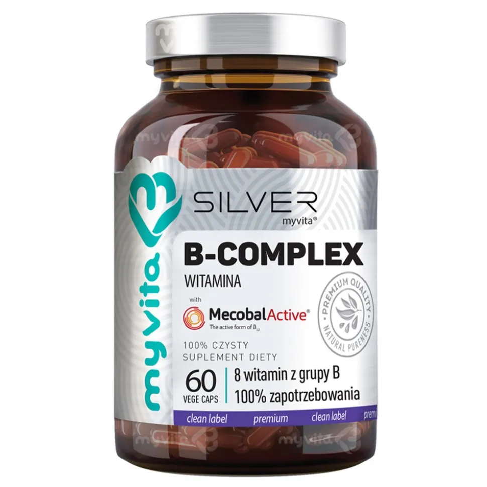 MyVita Silver B-Complex 100%, kapsułki, 60 szt.