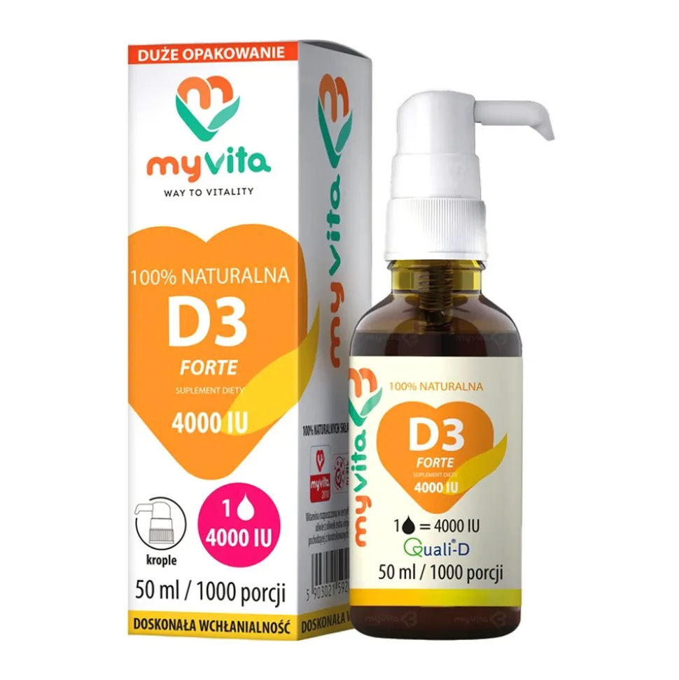 MyVita Witamina D3 Forte, krople, 50 ml