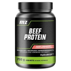 MZ Beef Protein, proszek, smak biszkopt truskawkowy, 750 g