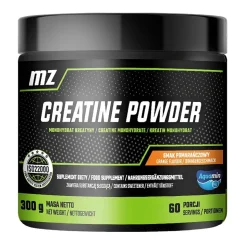 MZ Creatine Powder, proszek, smak pomarańczowy, 300 g