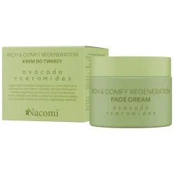 Nacomi Avocado Rich & Comfy Regeneration, krem do twarzy, 40ml
