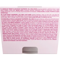 Nacomi Glow Boost Raspberry Jelly-Milk, maska do twarzy, 80 ml