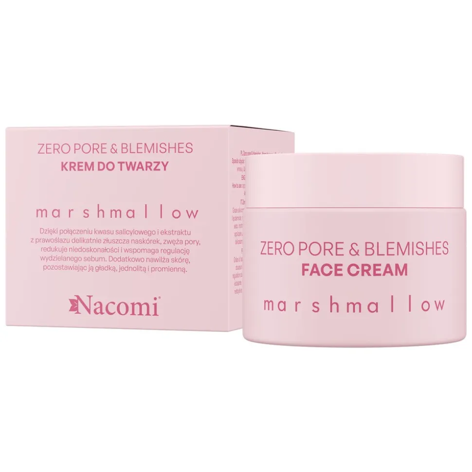 Nacomi Marshmallow, Zero pore & blemishes, krem do twarzy, 40ml