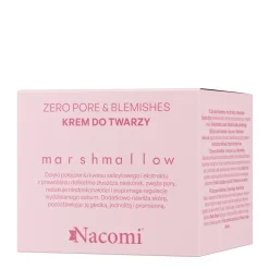Nacomi Marshmallow, Zero pore & blemishes, krem do twarzy, 40ml