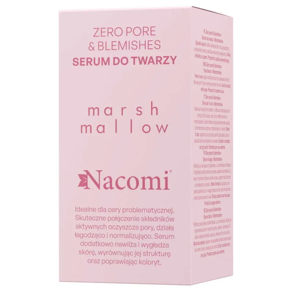 Nacomi Marshmallow, Zero pore & blemishes, serum do twarzy, 30 ml