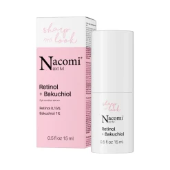 Nacomi Next LVL Retinol+Bakuchiol, przeciwzmarszczkowe serum pod oczy, 15 ml