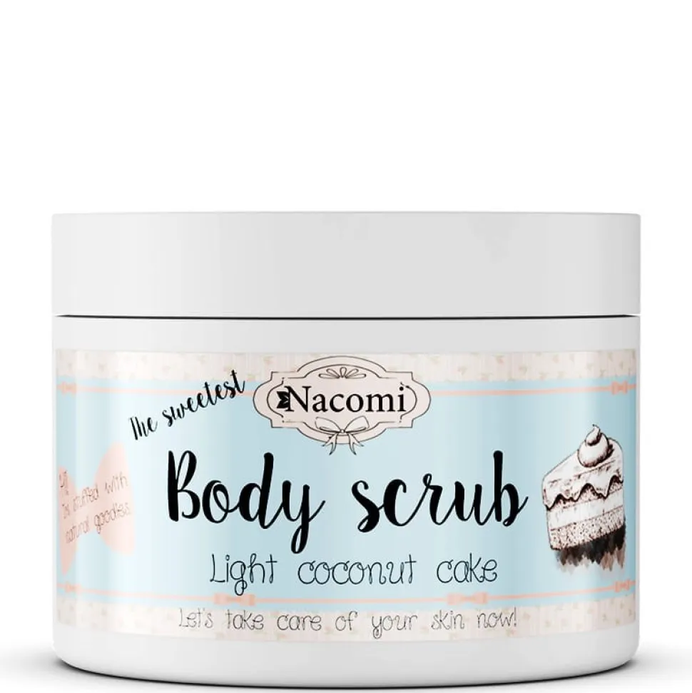 Nacomi, peeling do ciała, lekki kokosowy tort, 200 g