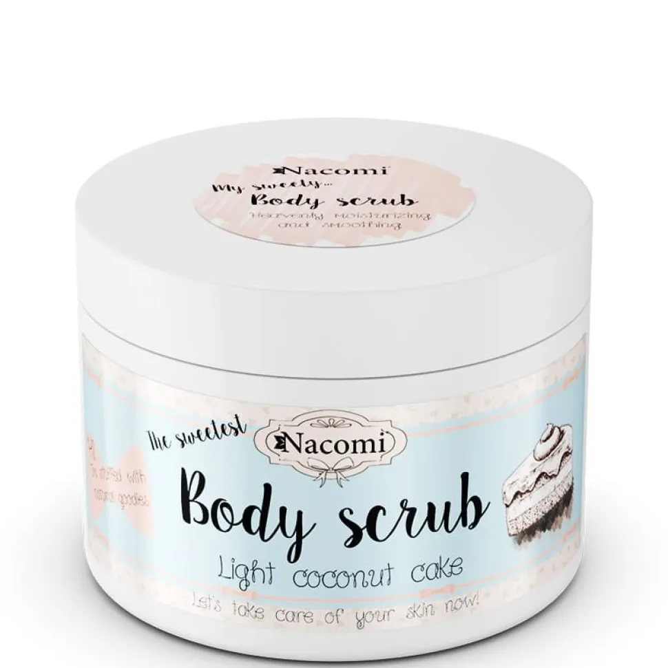 Nacomi, peeling do ciała, lekki kokosowy tort, 200 g