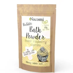 Nacomi, puder do kąpieli, słodka malinowa babeczka, 100 g + 50 g GRATIS