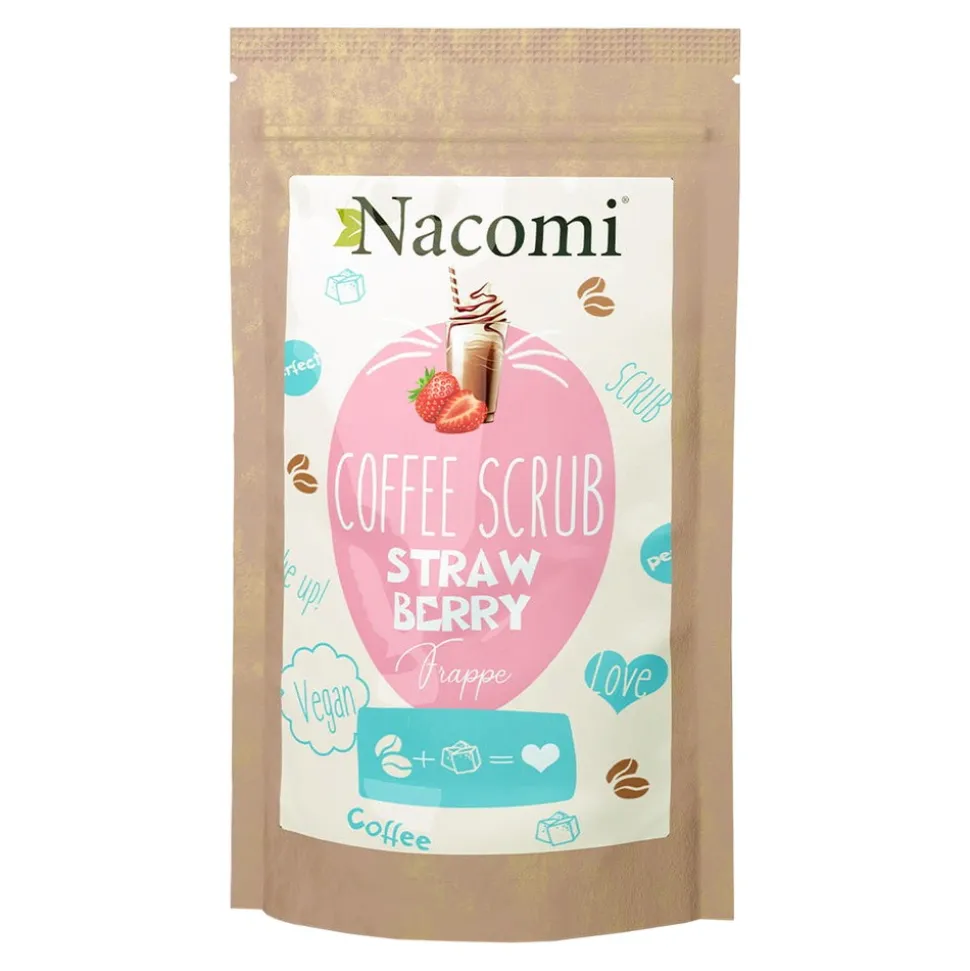 Nacomi, suchy peeling do ciała, truskawka, 200 g