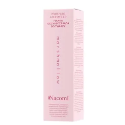 Nacomi Zero pore & blemishes, pianka oczyszczająca do twarzy Marshmallow, pianka, 150 ml