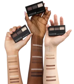 Nanobrow Eyebrow Powder Kit, zestaw cieni do brwi z rozświetlaczem, Medium, 4 g