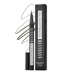 Nanobrow Microblading Pen, precyzyjny pisak do brwi, Dark Brown, 1 ml