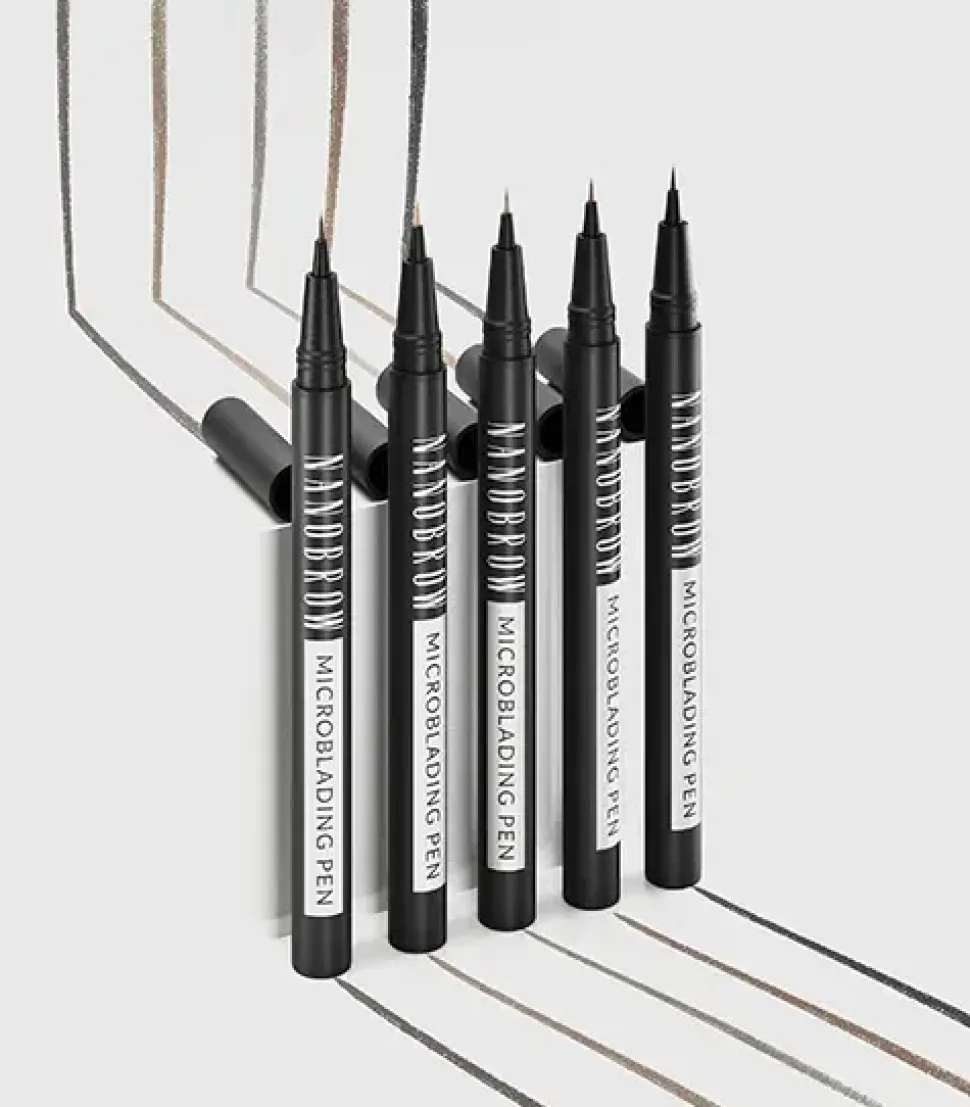 Nanobrow Microblading Pen, precyzyjny pisak do brwi, Ash Blonde, 1 ml