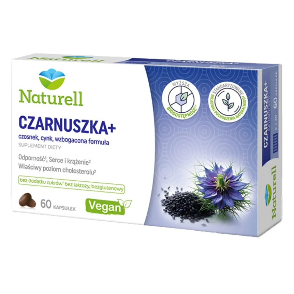 Naturell Czarnuszka+, kapsułki, 60 szt.